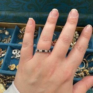 Pandora diamond & sapphire ring